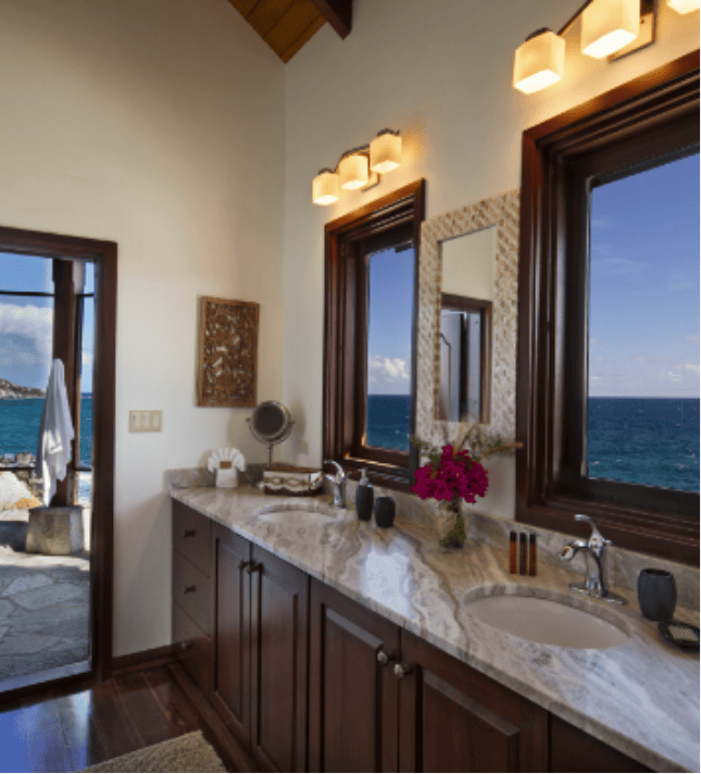 spacious bathrooms